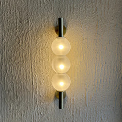 Modern wall light glass orb for bedroom ambient lighting