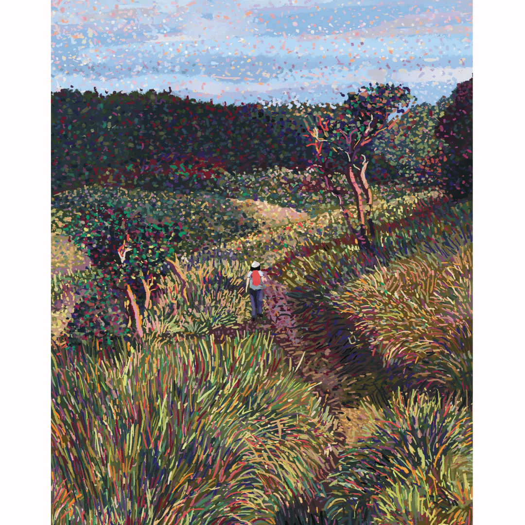 A Walk Through Horton Plains showing landscape painting for spaces seeking subtle sophistication
