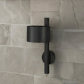 Whispering Steel Curved Grey Wall Sconce