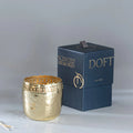 Jali Cutting Bowl Candle - Gold - Oud Rose
