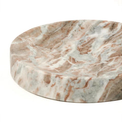Roee Bowl - Butterscotch - Close-Up of Marble Veining and Rim