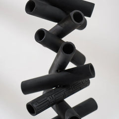 Chord 360 R Floor Lamp base knob and joint detail in matte black finish
