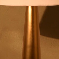 Loft Floor Lamp showing Gold cylindrical stand 