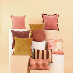 Wildflower Rose Linen Cushion Cover decorative floral cushion for home décor