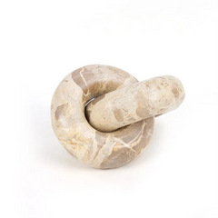 Koru Chain - Side View on White Background, Chunky Interlocking Rings