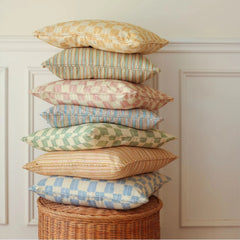 Echo Rose Cushion Cover, top-down view