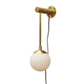 Dot Wall Sconce Medium Glass Globe