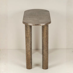 Novar Console with textured metallic surface