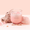 Crystal Energy U-Glass Candle - Blush - Moroccan Rose