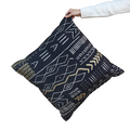 Tribal Motif Floor Cushion Reversible Filled