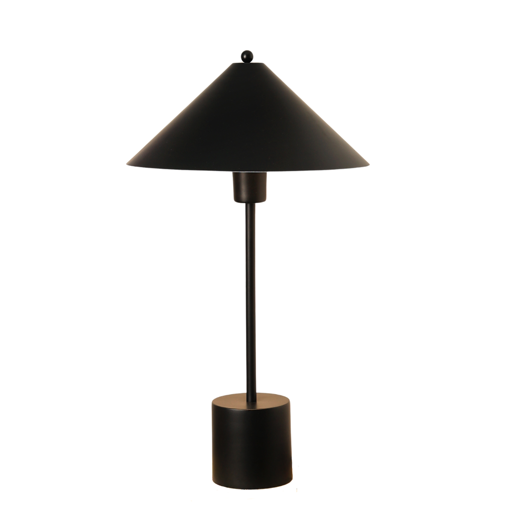 Classic Pure Black Coated Metal Desk Lamp