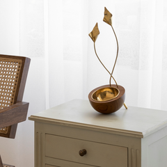 Unique Calla Lily Bowl placed on cabinet 
