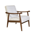 Rhea Bouclé Armchair - White