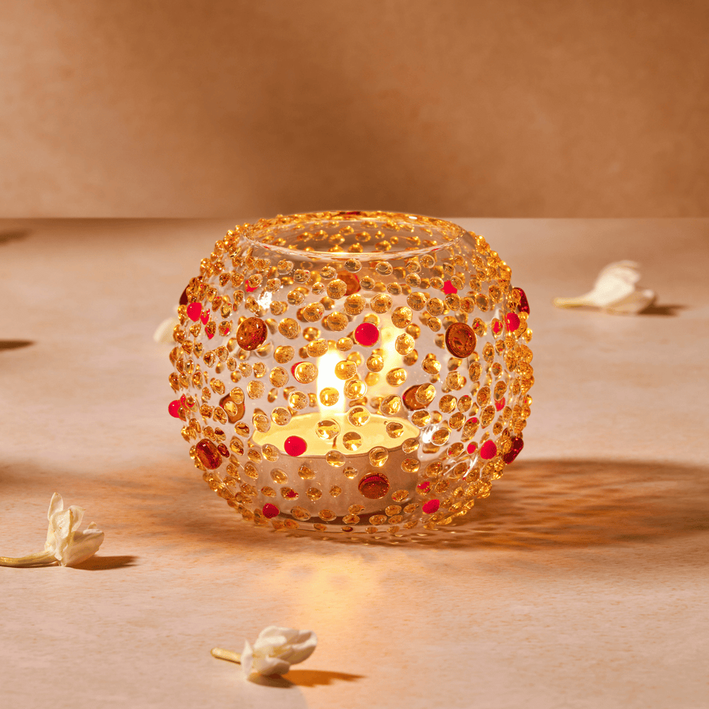 Glass votive by Glass Forest