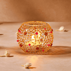Glass votive by Glass Forest