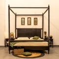 TURNORA Four Poster Teak Wood Bed