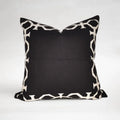 Africana Border – Black and white cushion