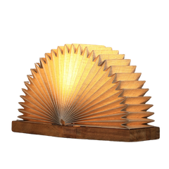 Unique Linen Book table Lamp, with warm ambient glow