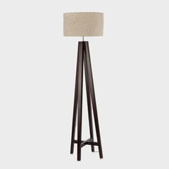 Hercules Phoenix Floor Lamp full view showing its crushed banana-fibre paper shade and tactile texture
