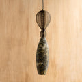 Bella Green Oval Hanging Lamp