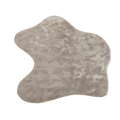 Abstract Silk Rug Cloud Gray