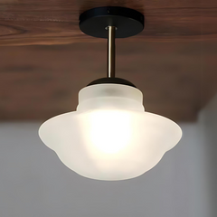 Ottoman Dome shape Pendant Lamp with warm ambient glow, wall mounted on ceiling