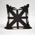 Azalea Applique – Black and white cushion