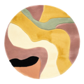 Woolen Hand Tufted Carpet - Sunset Swirl