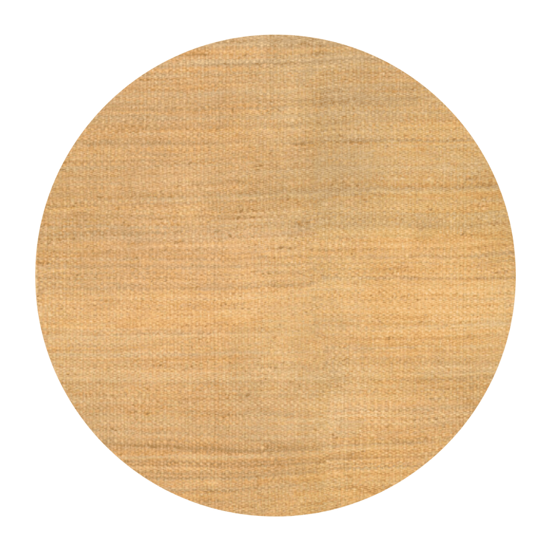 Natural Panja Round Hemp Handwoven Solid Rug – The Living Influence
