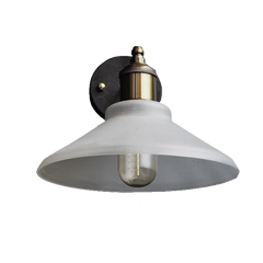 Nordic wall sconce 9-inch diameter frosted glass shade