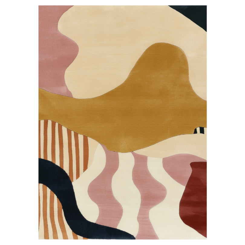 Organic Pattern Wool Rug | Humminghaus Handtufted Rugs online – The ...