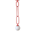 Chain Link Torus Red Ceiling Light