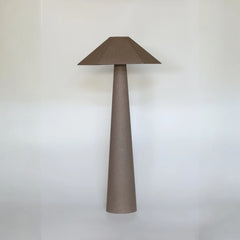Tall cylindrical Vespera Floor Lamp with a conical shade