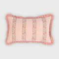 Heather Baby Pink Cross Stitch Oblong Cushion Cover