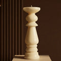 Modern - Pillar Candle - Cashew - Non Scented