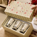 Silver Blossom - Votive Candle - Silver - Santal Blush - Set of 3