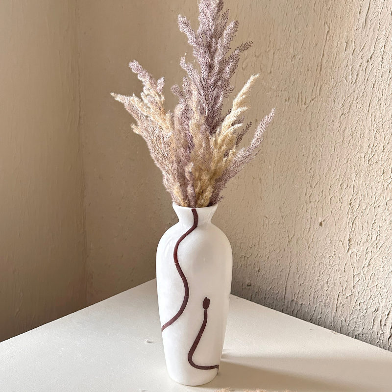 Alabaster Marble Vase Handcrafter in India