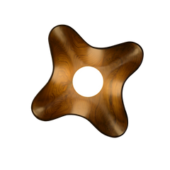 Compass Wall Light displayed on wall with warm ambient lighting
