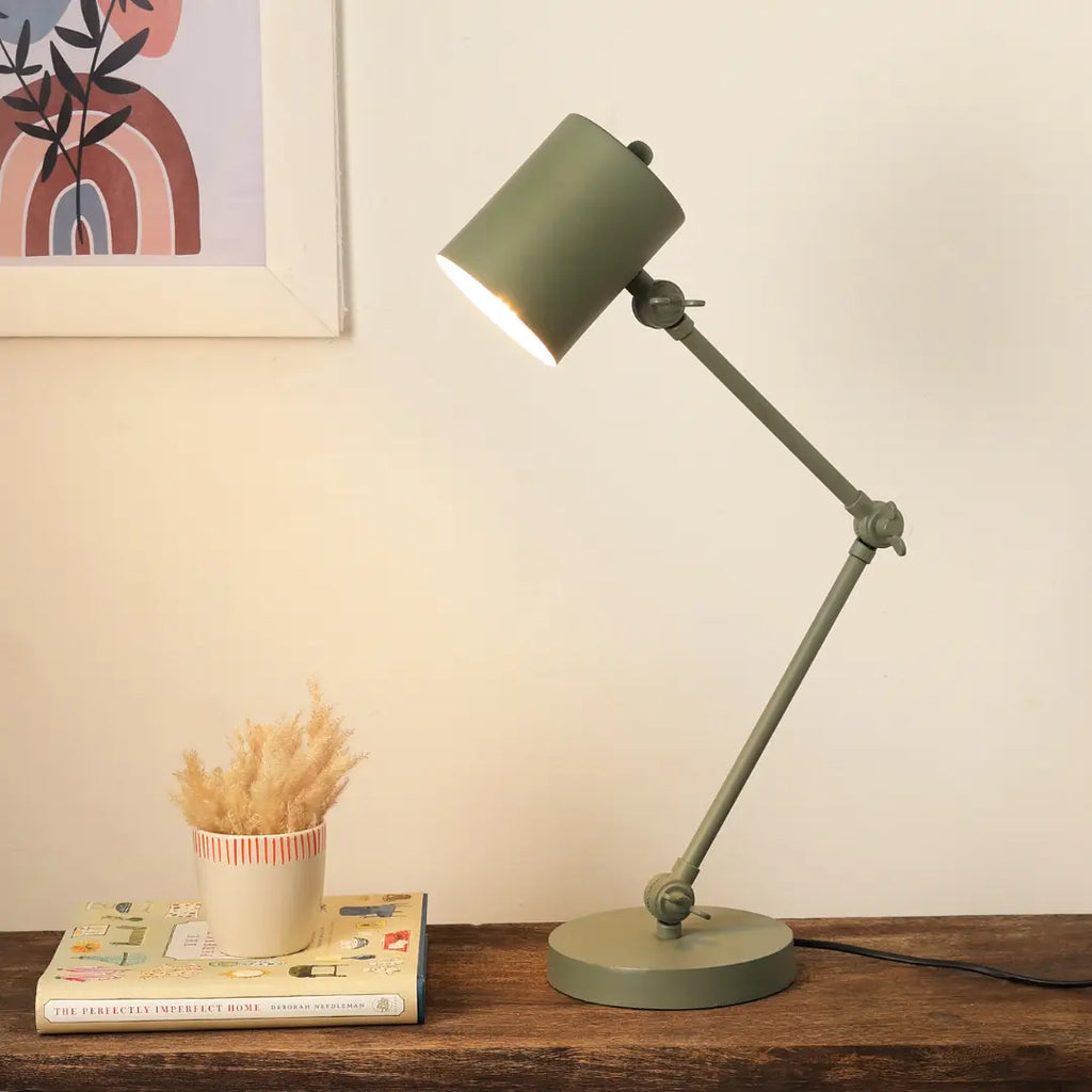 Adjustable Study Desk Lamp | Metal Design