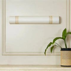Mara wall light banana fibre tube cover off-white on white wall