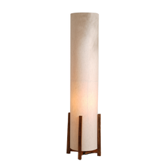 Four Finger Floor Lamp with a cylindrical shade 