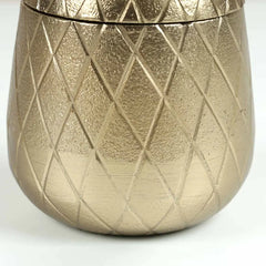 Close look of Gold textured Ananas Votive