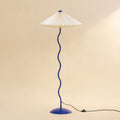 Wavy Floor Lamp - Cobalt Blue