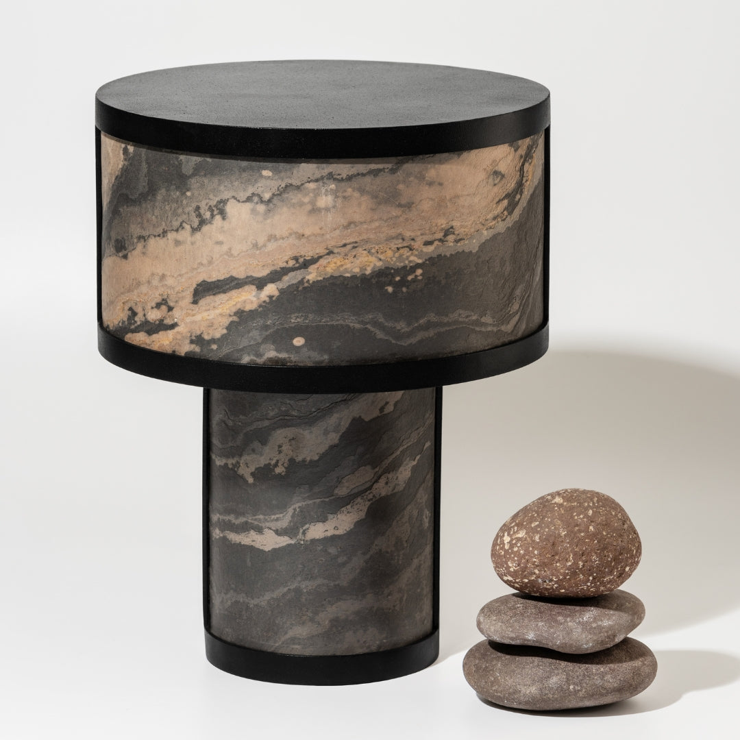 Cleo Table Lamp made of Indian Autumn Slate by Name Place Animal Thing