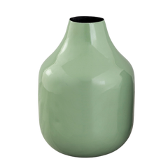 Cahabon vase, made of iron in green color