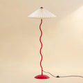 Wavy Floor Lamp - Crimson Red