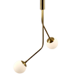 Rhythm Two Glass Globe Pendant