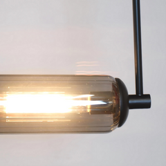 Pendant Light with metal hardware in textured matte black finish for contrast and durability