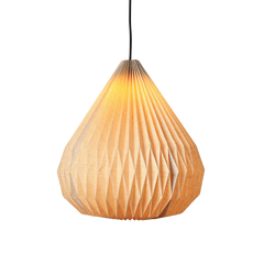Dome Pendant Light — Linen Edition combines organic texture with sculptural elegance.