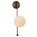 Drop Wall Sconce Two Glass Globe
